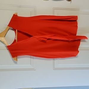 Bailey 44 Silk/Rayon Orange Sleeveless shirt Size M